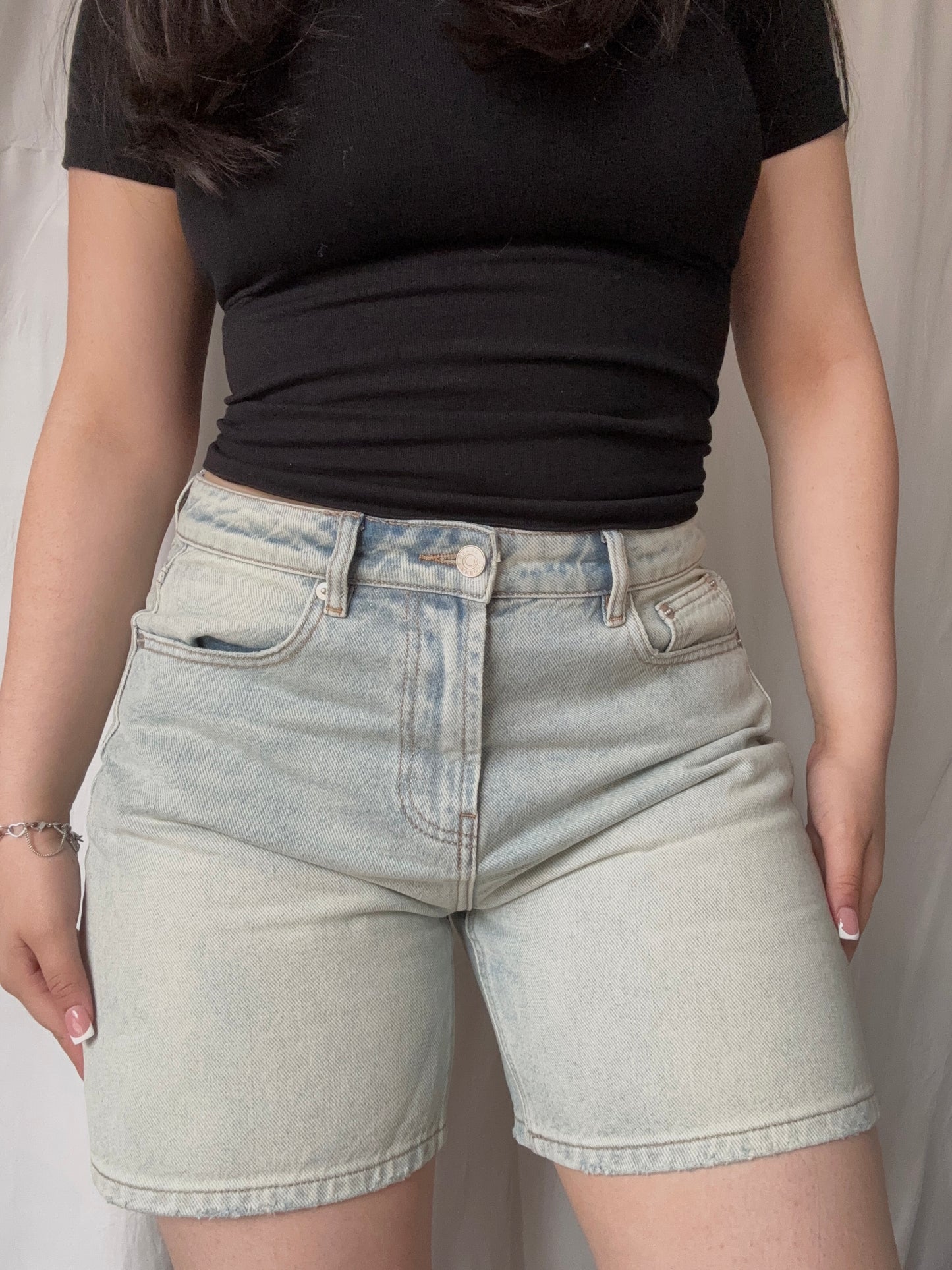 Lucia High Rise Denim Shorts