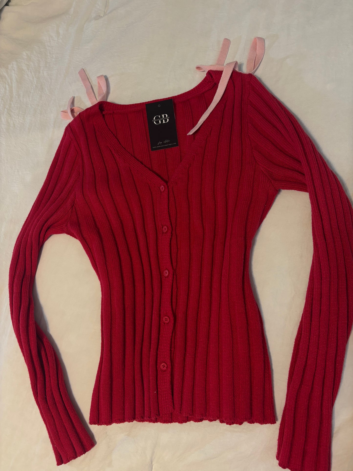 Pink Ribbon Cardigan