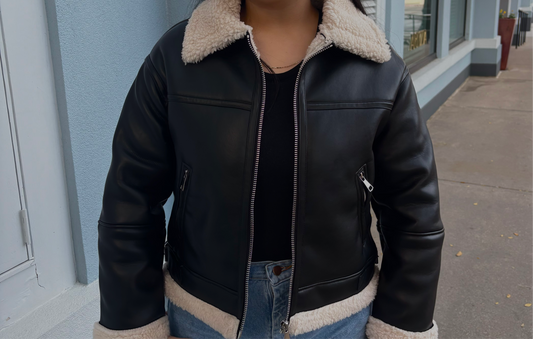 Sophie Leather Fur Jacket