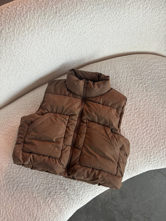 Catalina Brown Puffer Vest