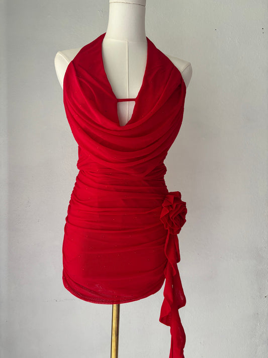 Maritza Mesh Mini Dress