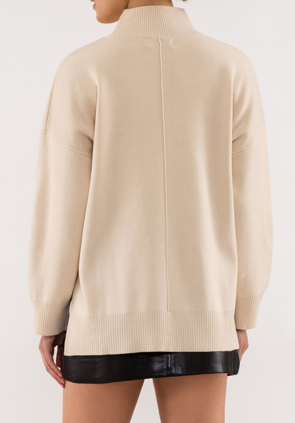 Cream Turtle Neck Sweater