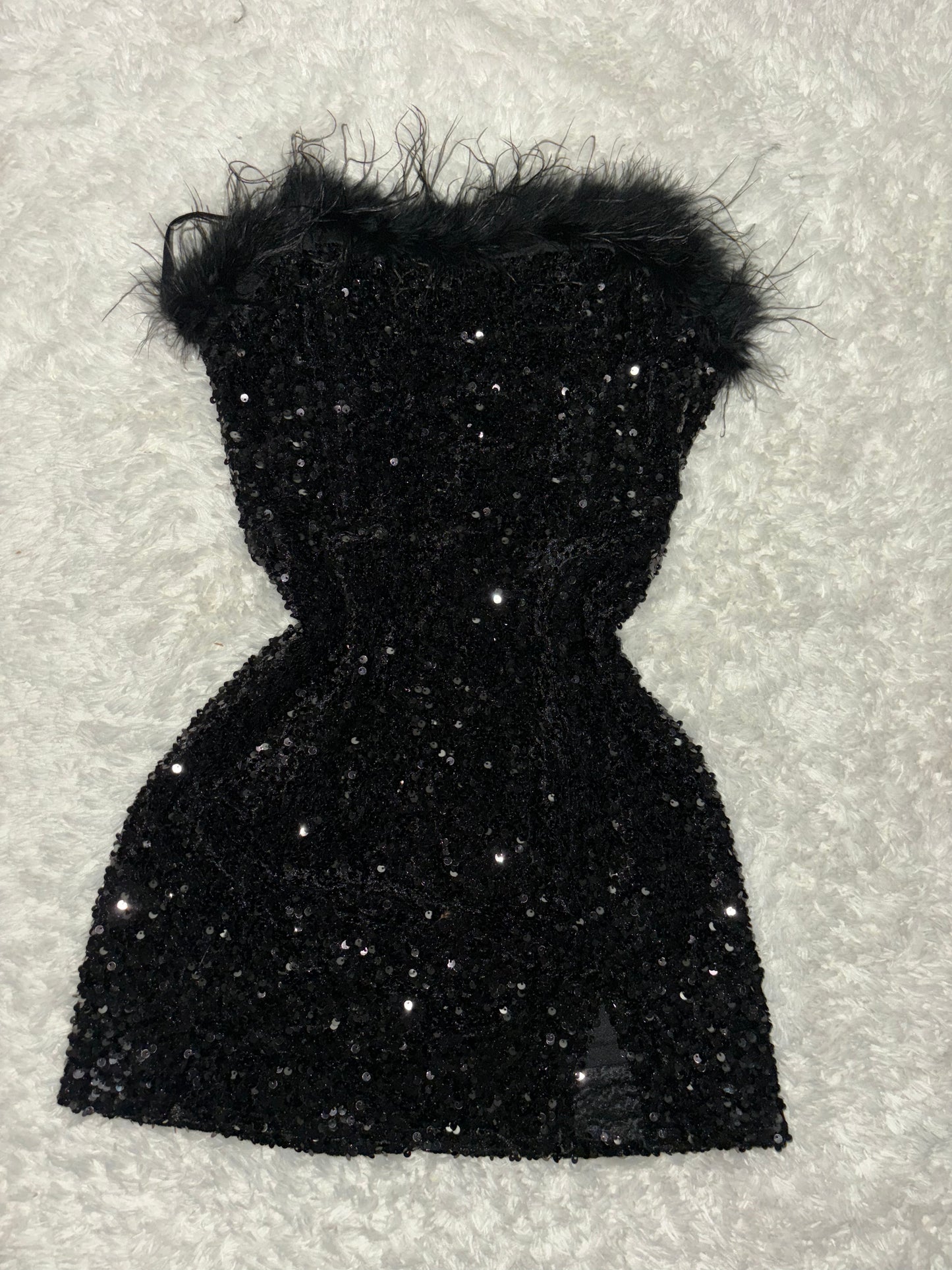 Black Glitter Dress