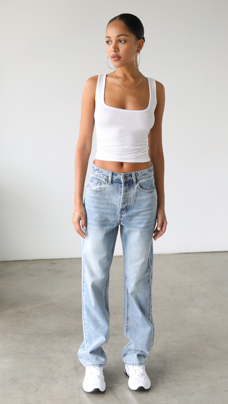 Straight Leg Jeans